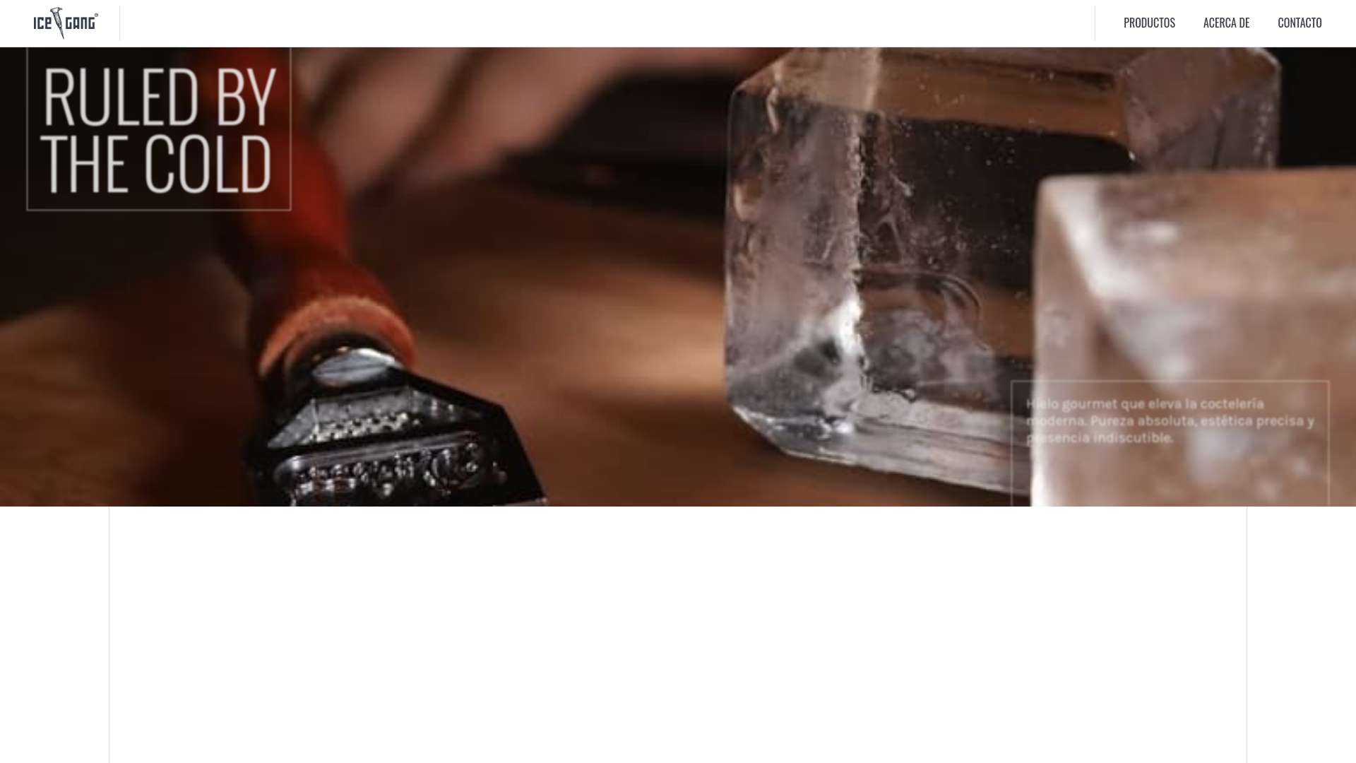 website screenshot of https://icegang.mx/