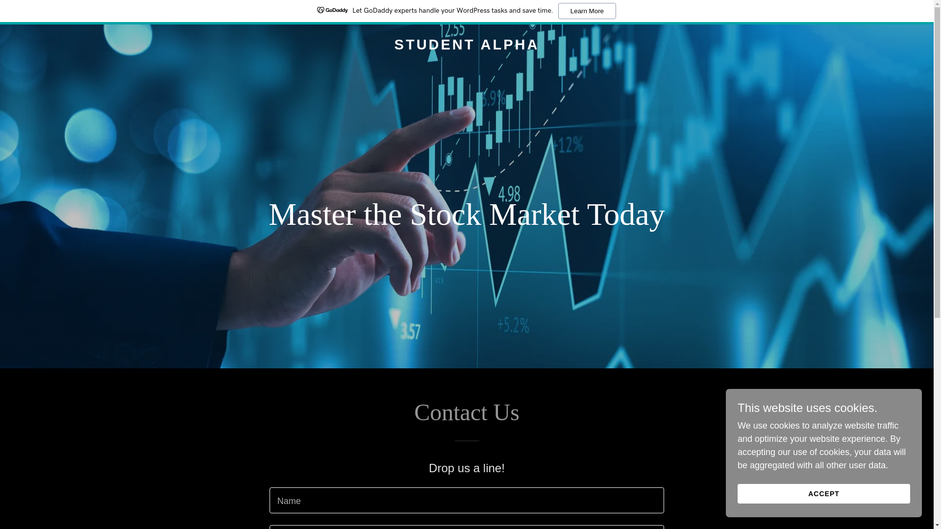 website screenshot of https://thestudentalpha.com/