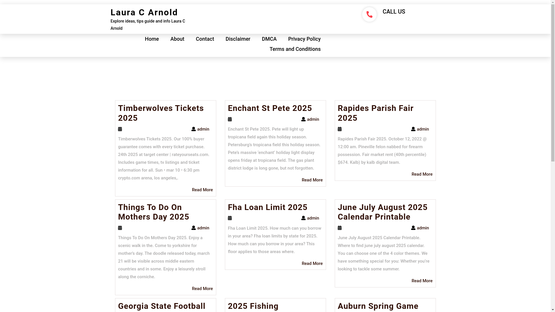 website screenshot of https://lauracarnoldg.pages.dev/