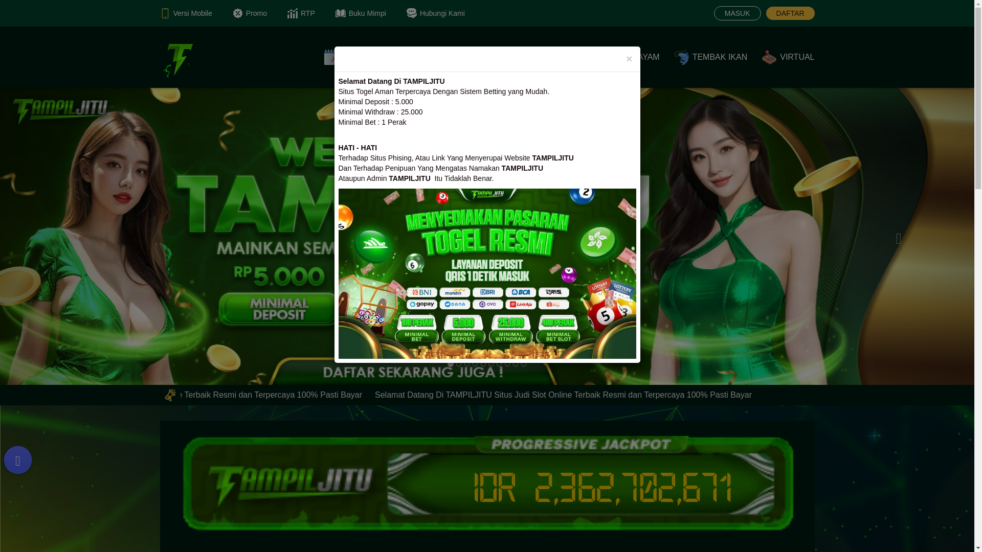 website screenshot of https://hanyatampil.com/