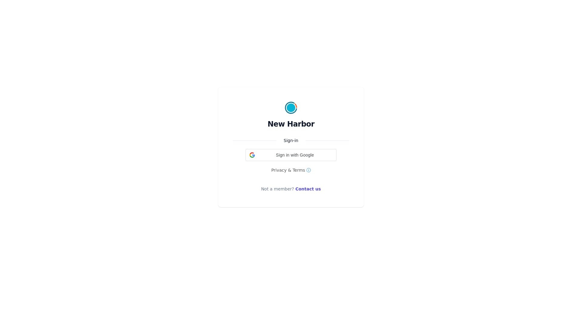 website screenshot of https://newharbor.pages.dev/