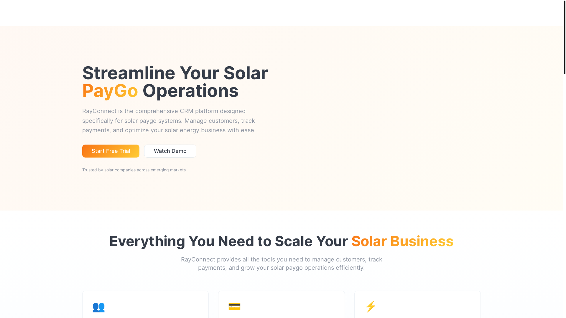 website screenshot of https://rayconnect.ng/