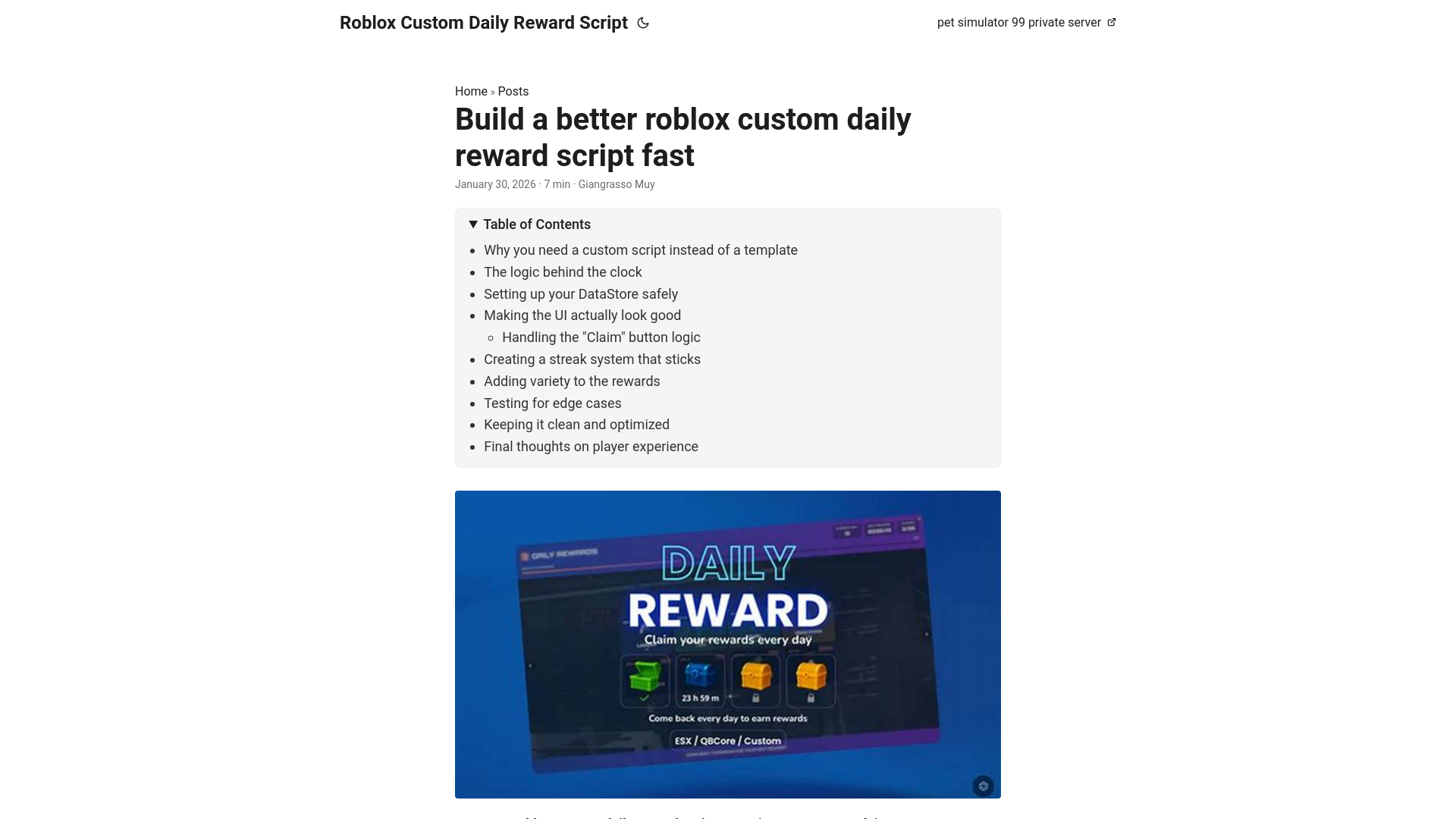 website screenshot of https://roblox-custom-daily-reward-script.pages.dev