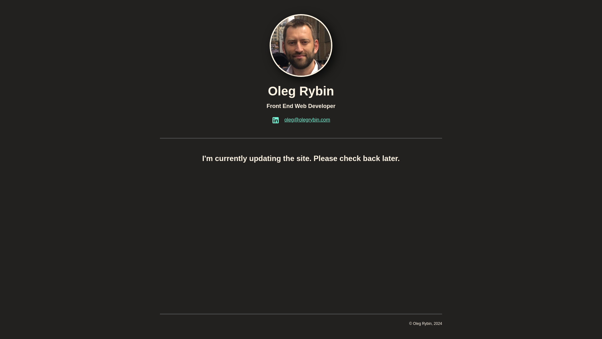 website screenshot of https://oleg-rybin-site.pages.dev/