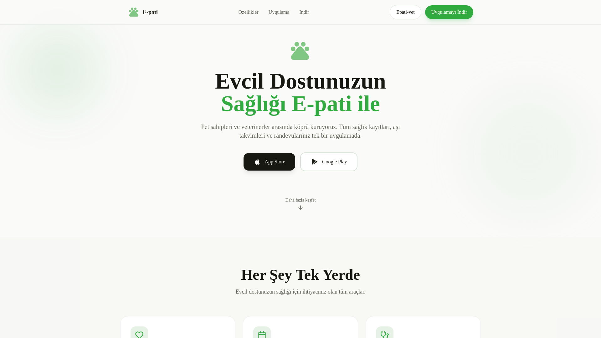 website screenshot of https://epati.app/