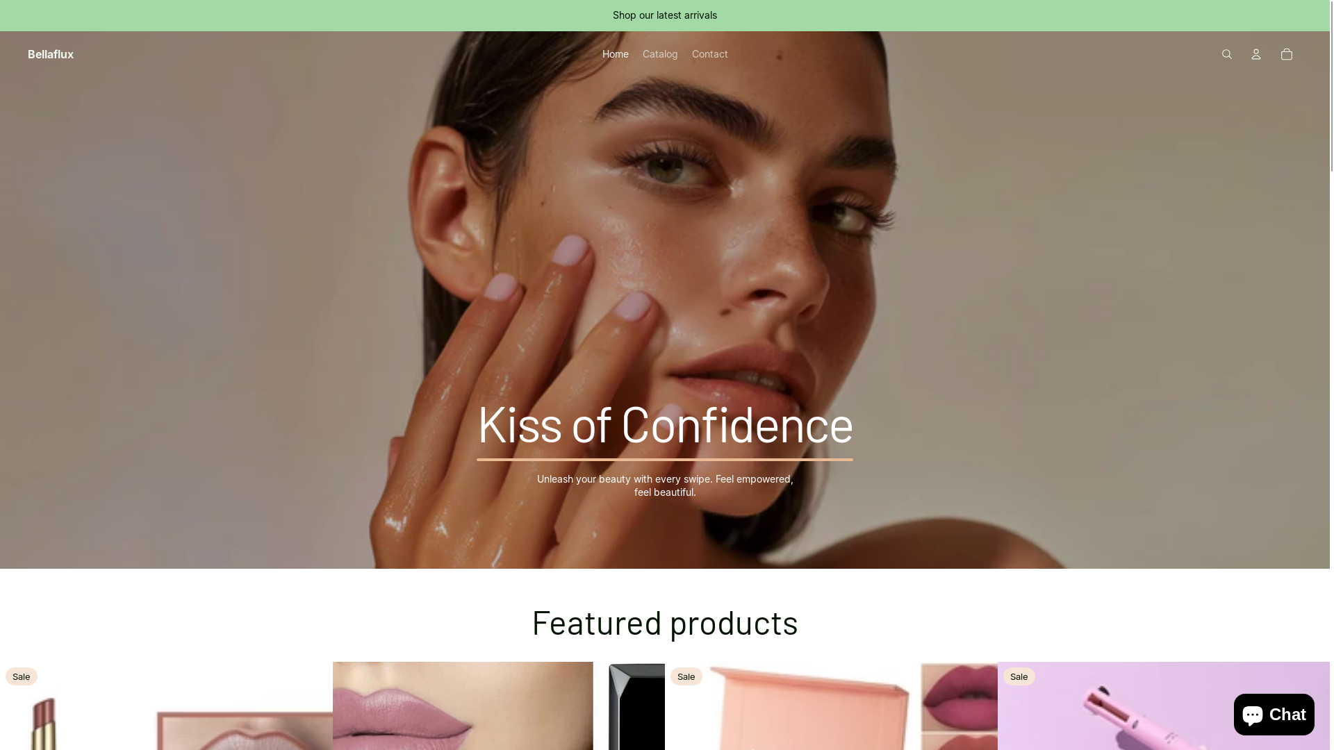 website screenshot of https://bellaflux.com/