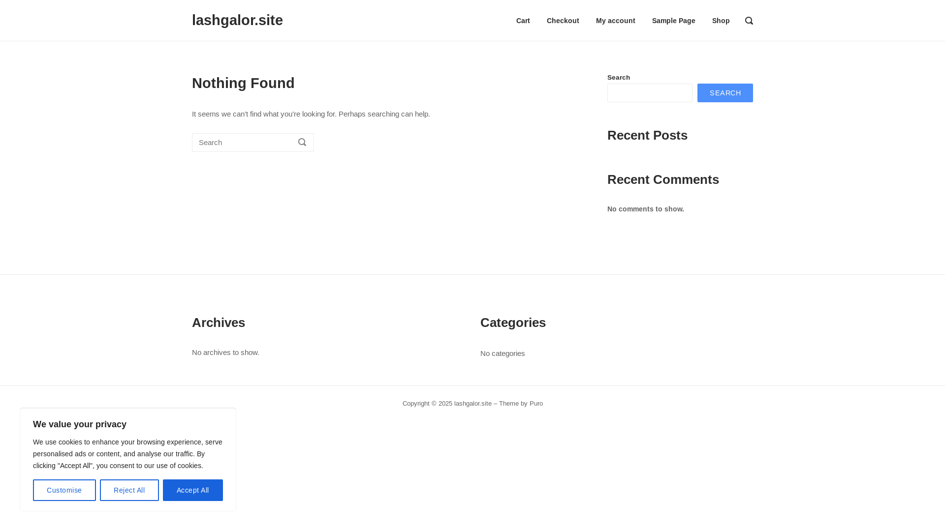 website screenshot of https://lashgalor.site/