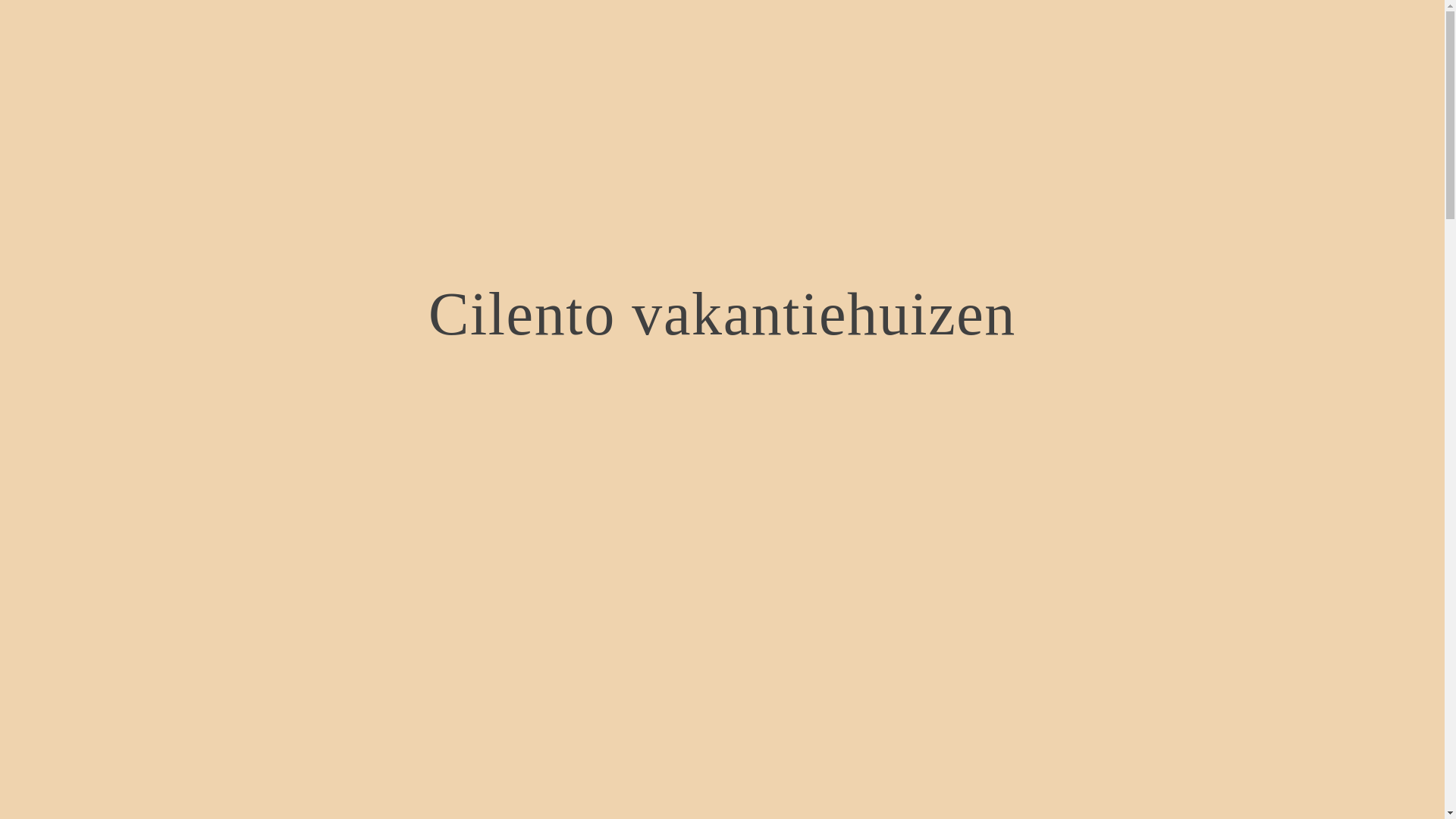 website screenshot of https://cilentovakantiehuizen.nl/