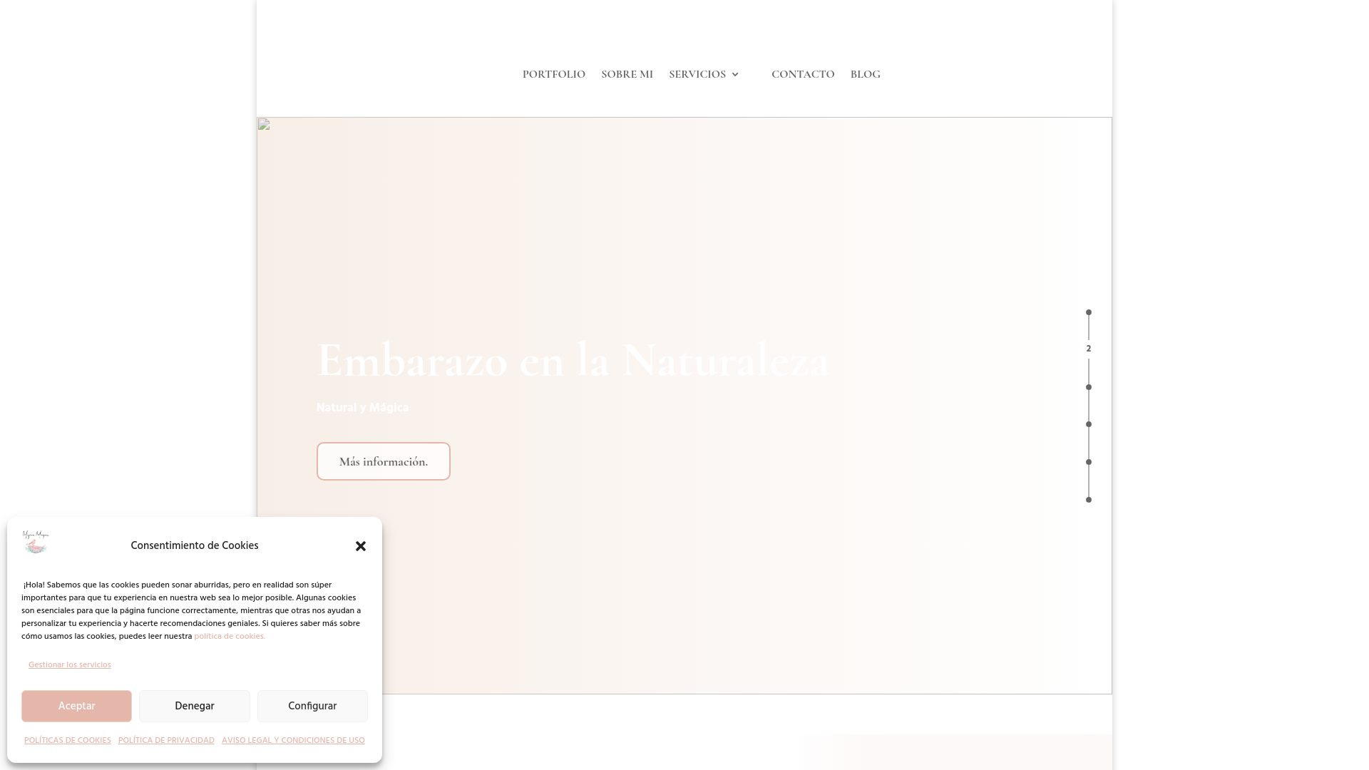 website screenshot of https://myriammarquez.es