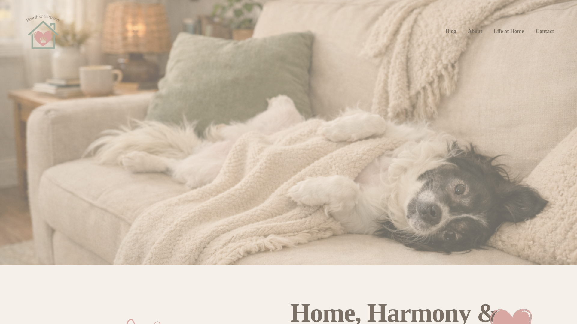 website screenshot of https://hearthandharmony.site/