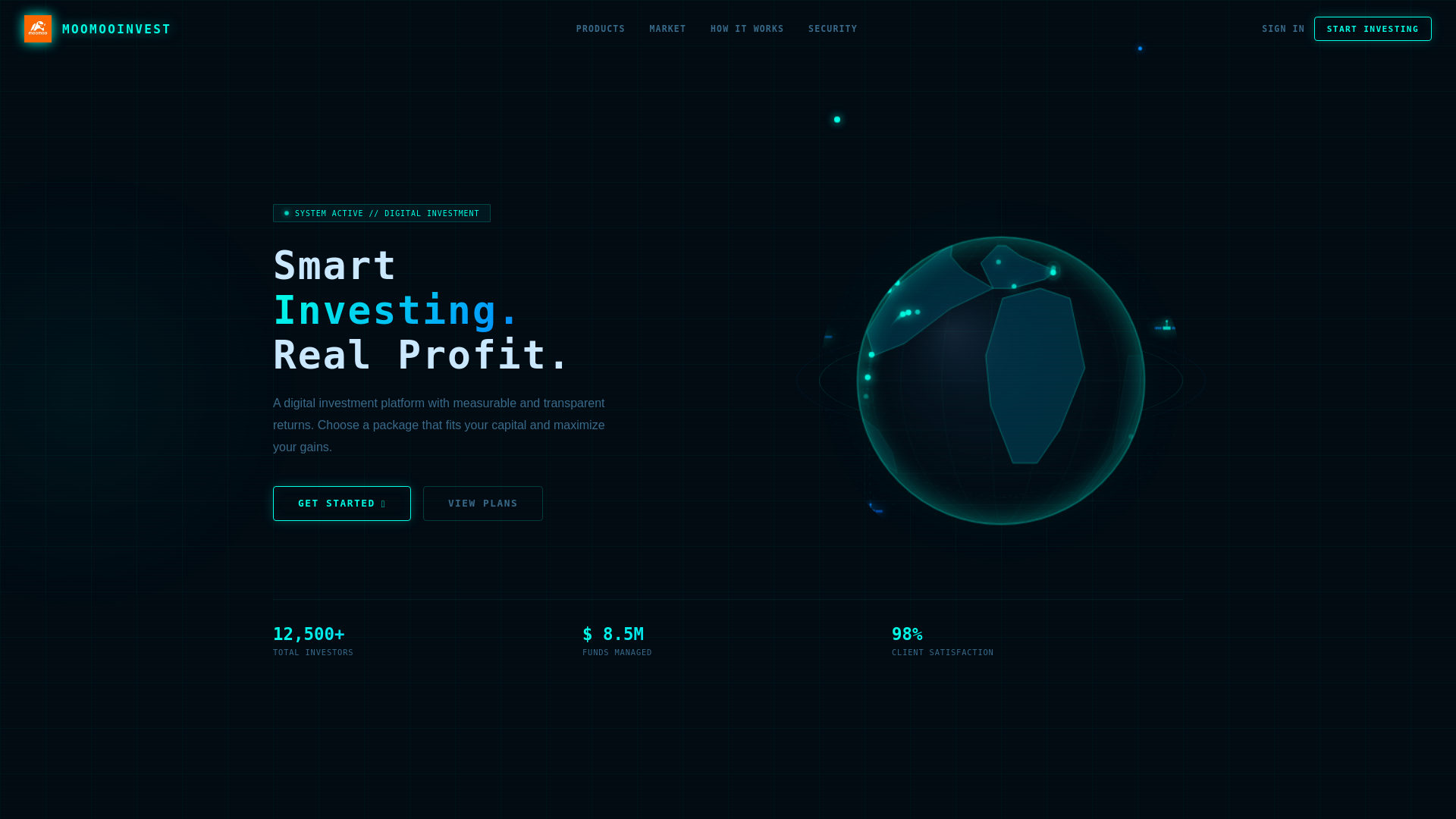 website screenshot of https://moomooinvest.xyz/