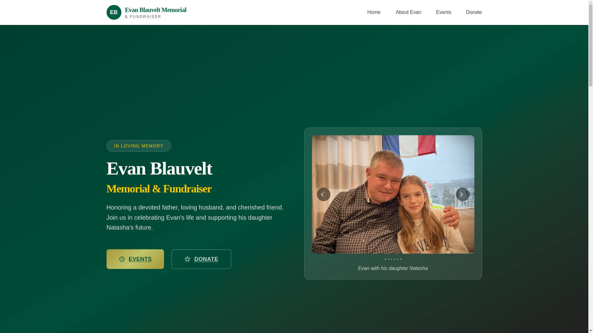 website screenshot of https://ebmemorial.org/