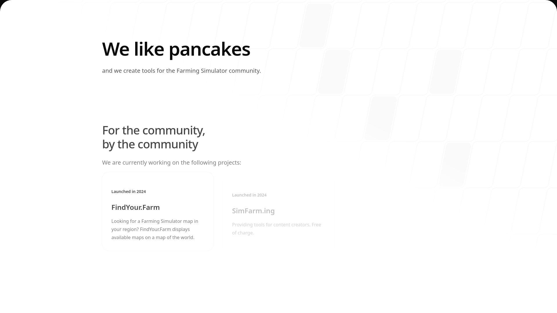 website screenshot of https://pancakes-network.pages.dev/