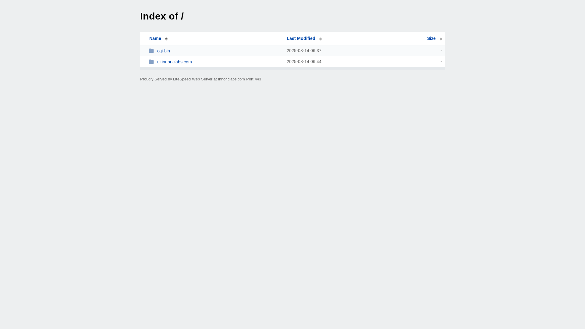 website screenshot of https://innoriclabs.com/