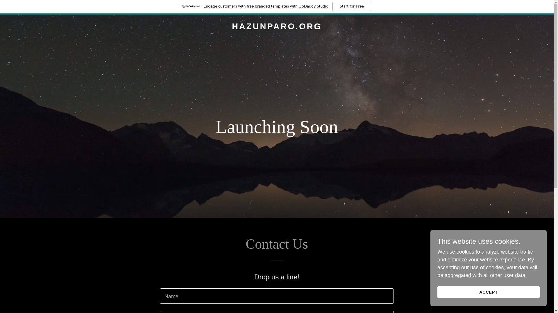 website screenshot of https://hazunparo.org/