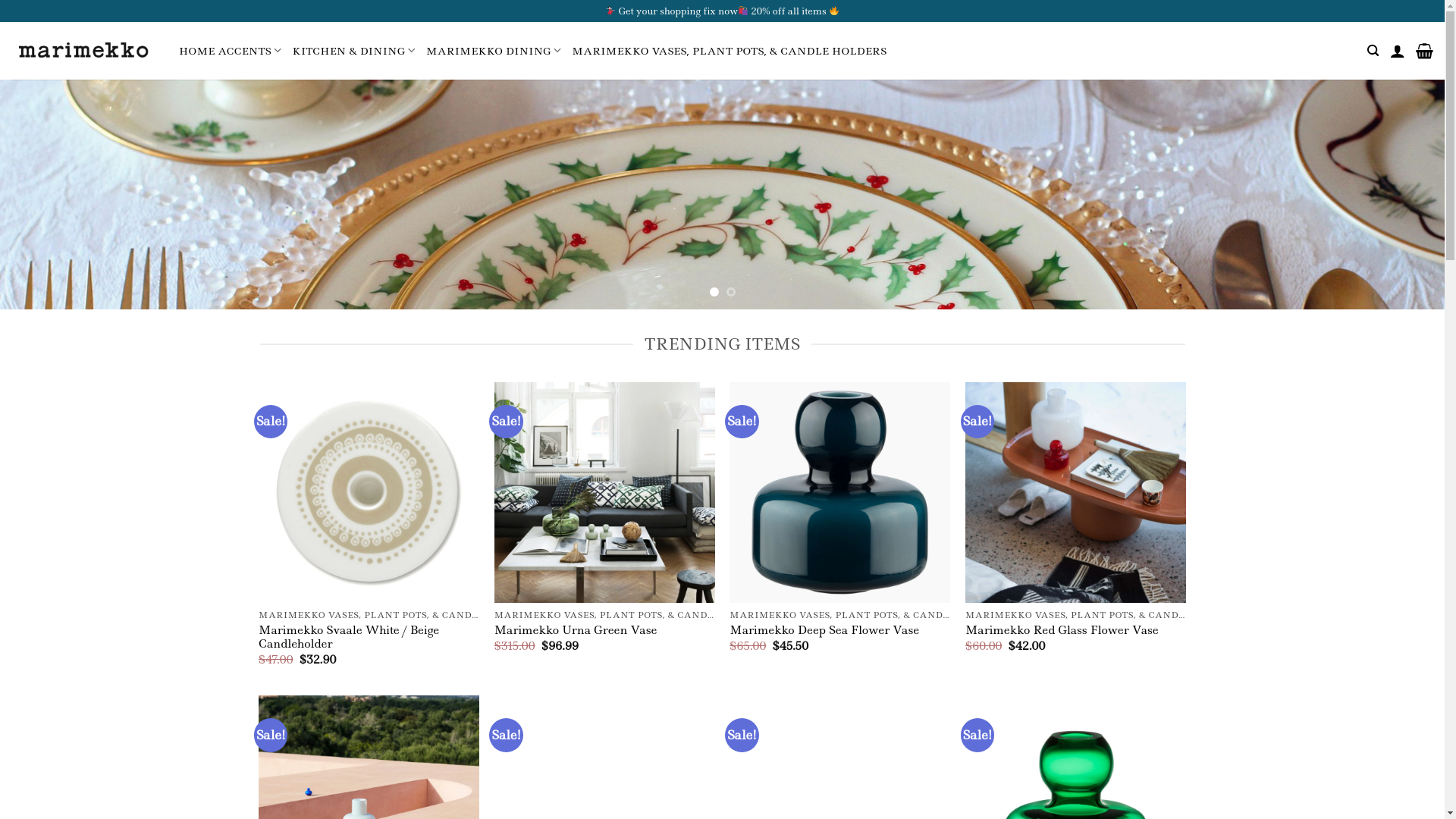 website screenshot of https://marimekkodeals.com/