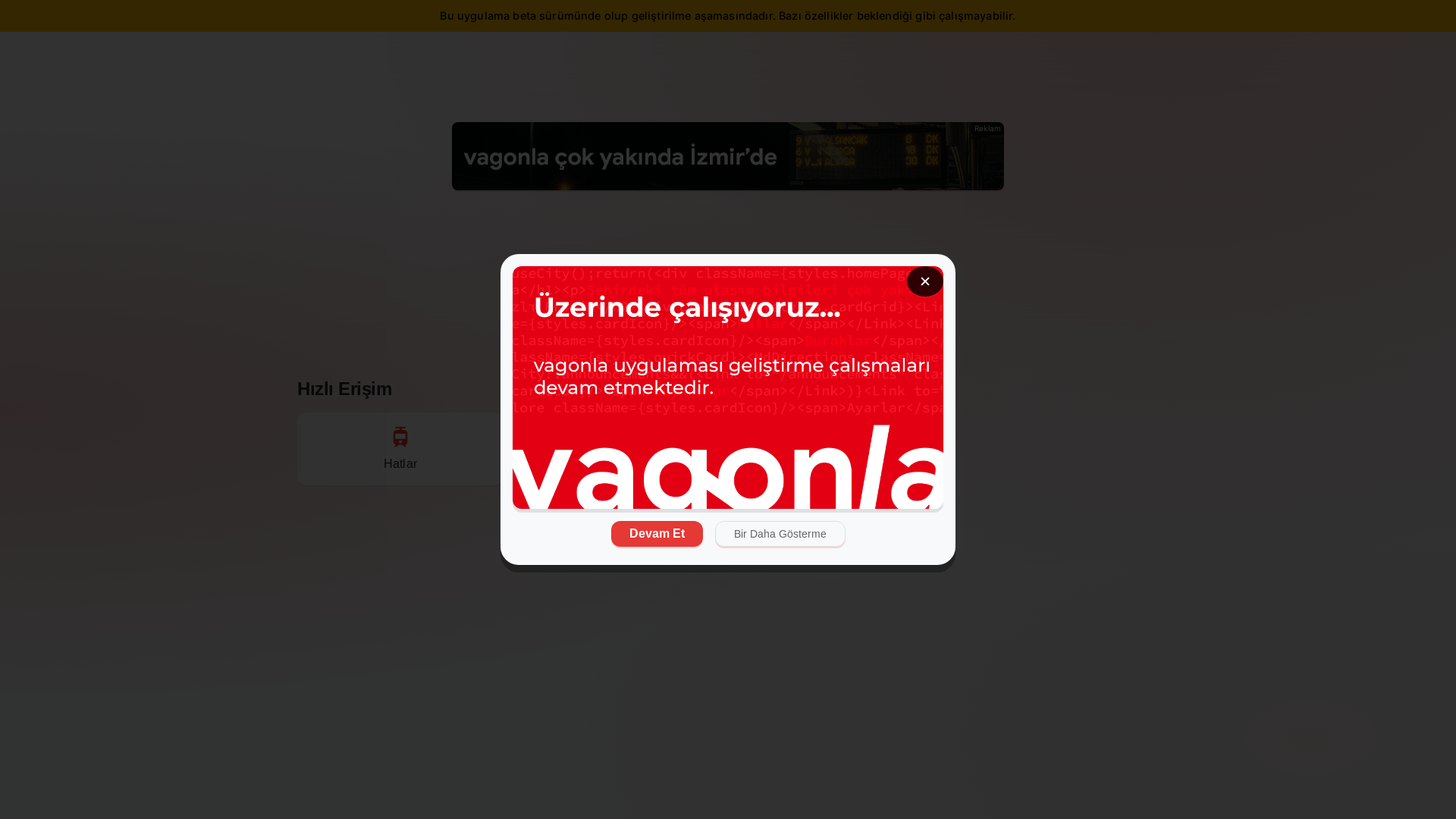 website screenshot of https://vagonlaapp.pages.dev/