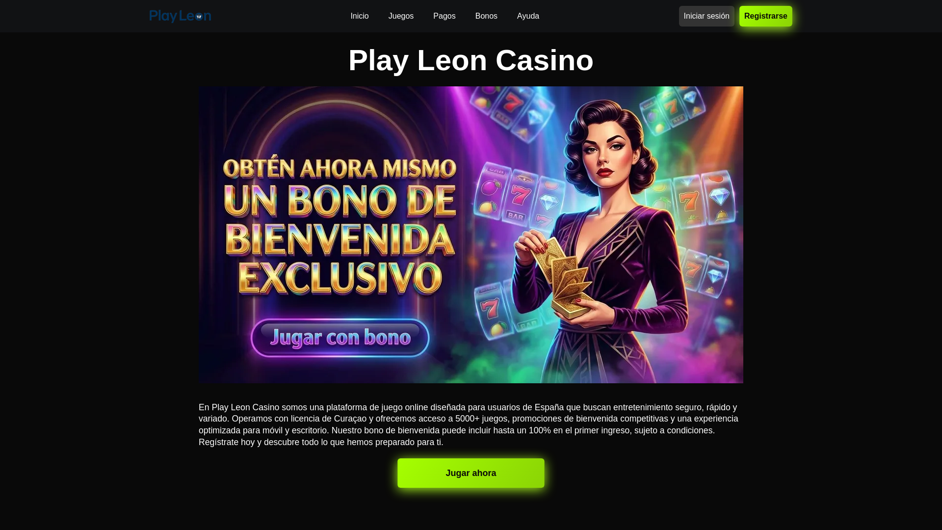 website screenshot of https://playleon-es-48094.pages.dev/
