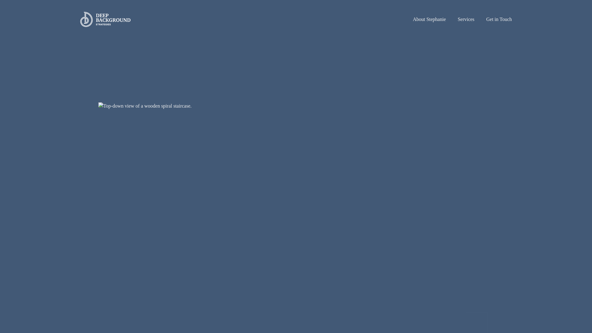 website screenshot of https://deepbackgroundstrategies.com