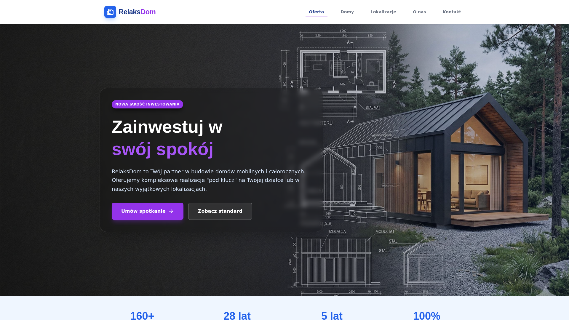 website screenshot of https://relaksdom.pl/