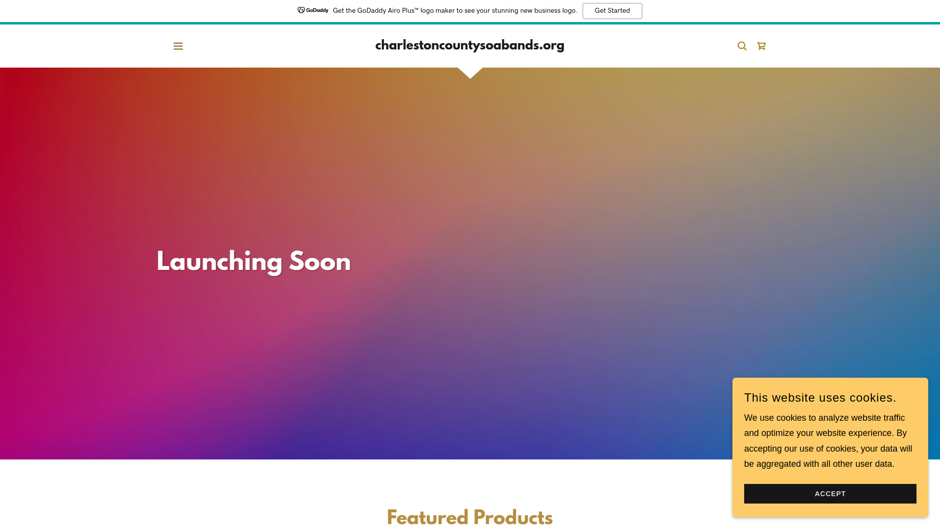 website screenshot of https://charlestoncountysoabands.org/