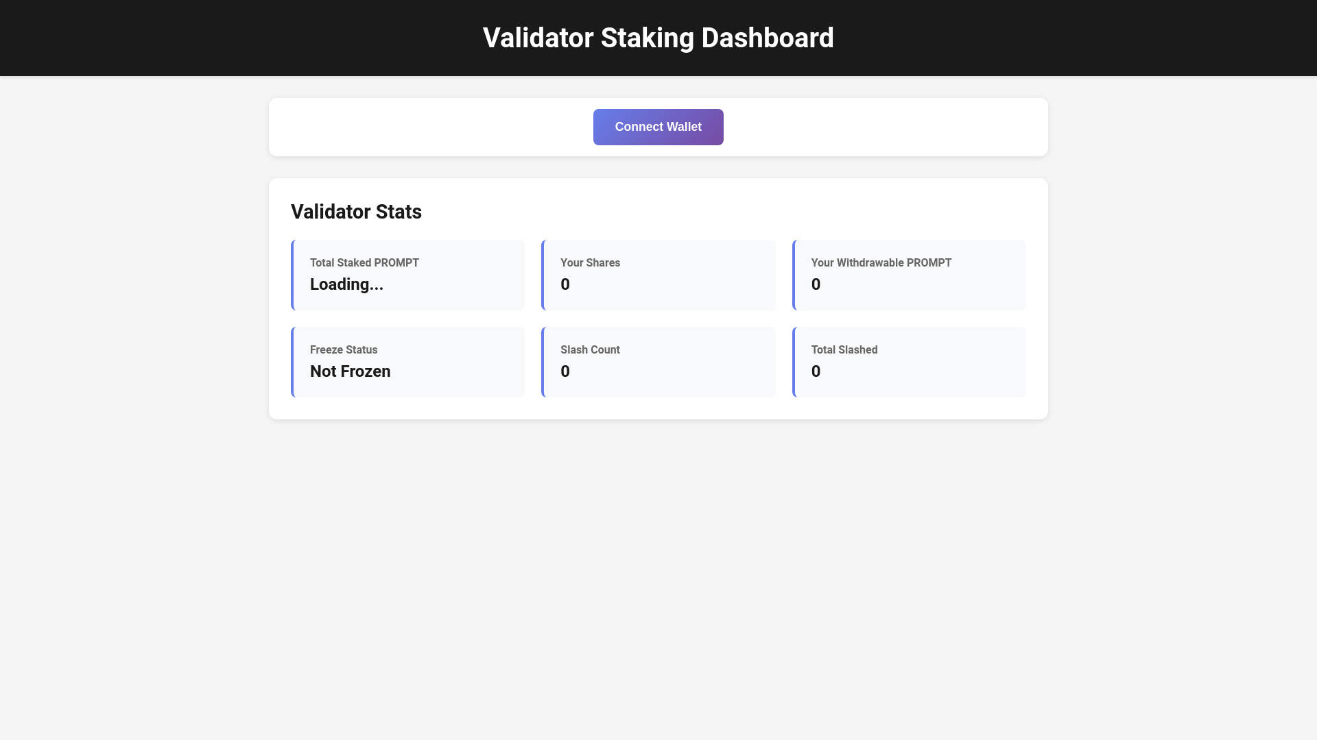 website screenshot of https://wayfinder-validators.pages.dev/
