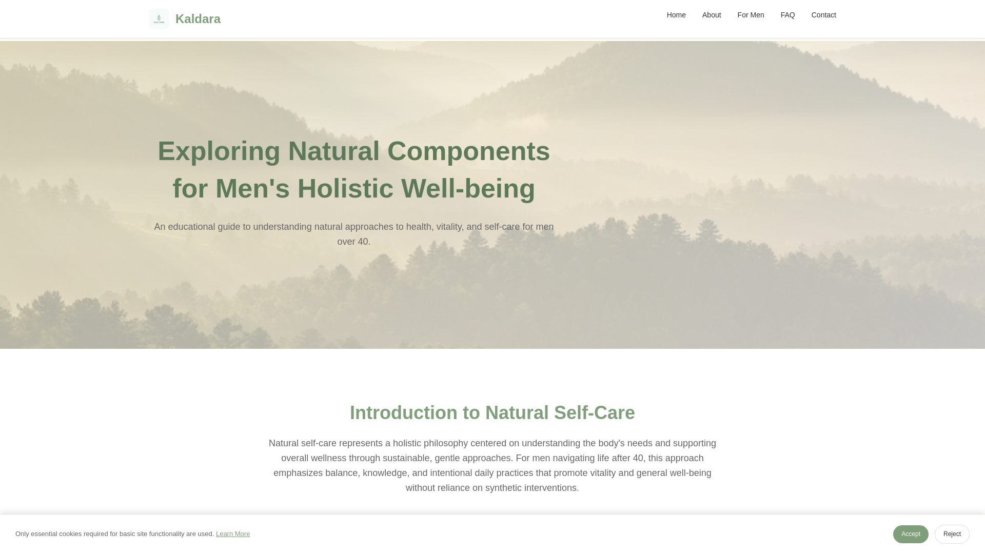 website screenshot of https://kaldaraqf.info/