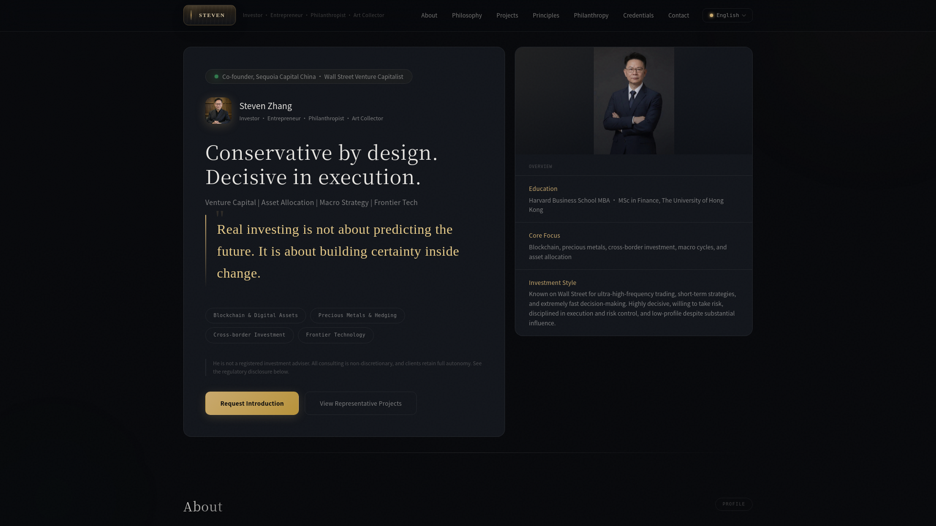 website screenshot of https://stevenaplan.com