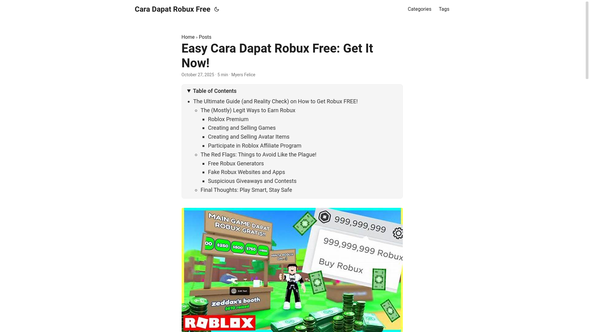website screenshot of https://cara-dapat-robux-free.pages.dev/