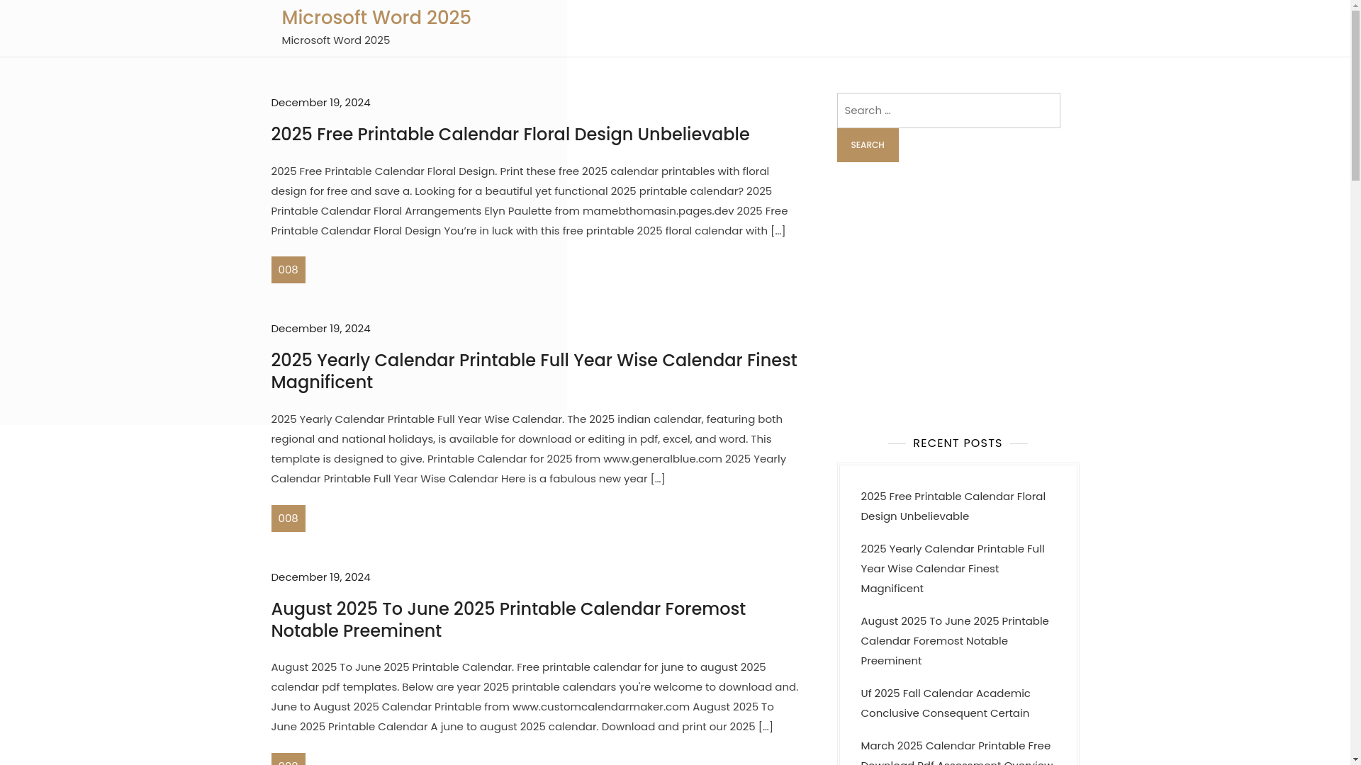 website screenshot of https://newyear2025calendar.pages.dev/