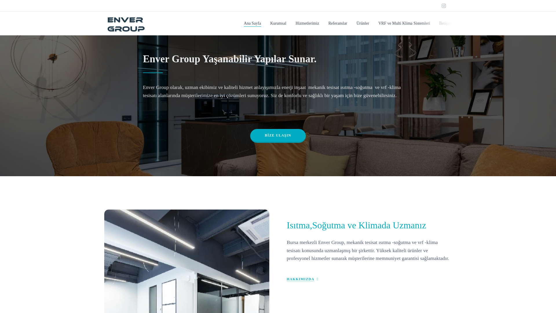 website screenshot of https://envergroup.com.tr/