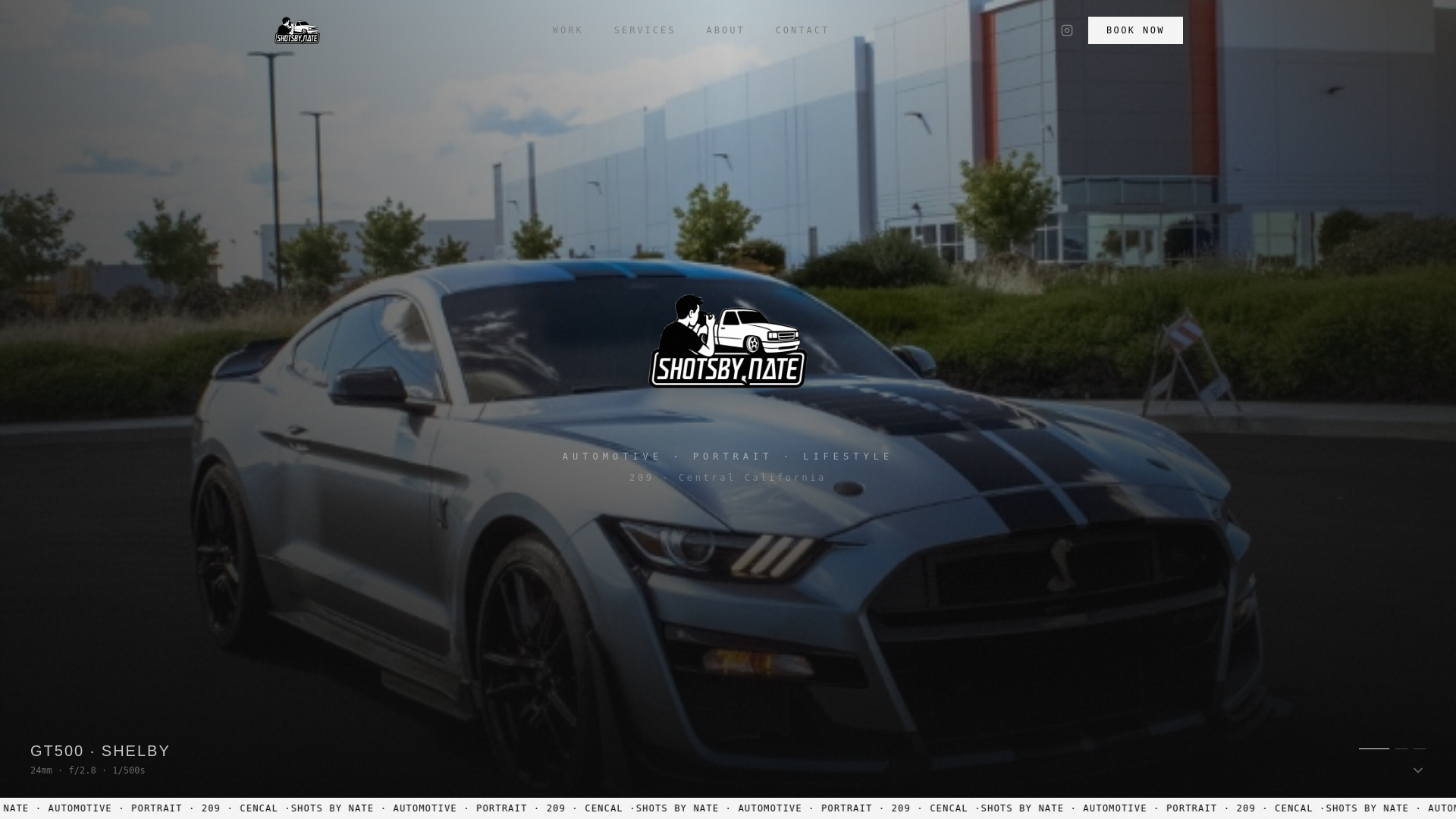 website screenshot of https://shotsbynate209.com/