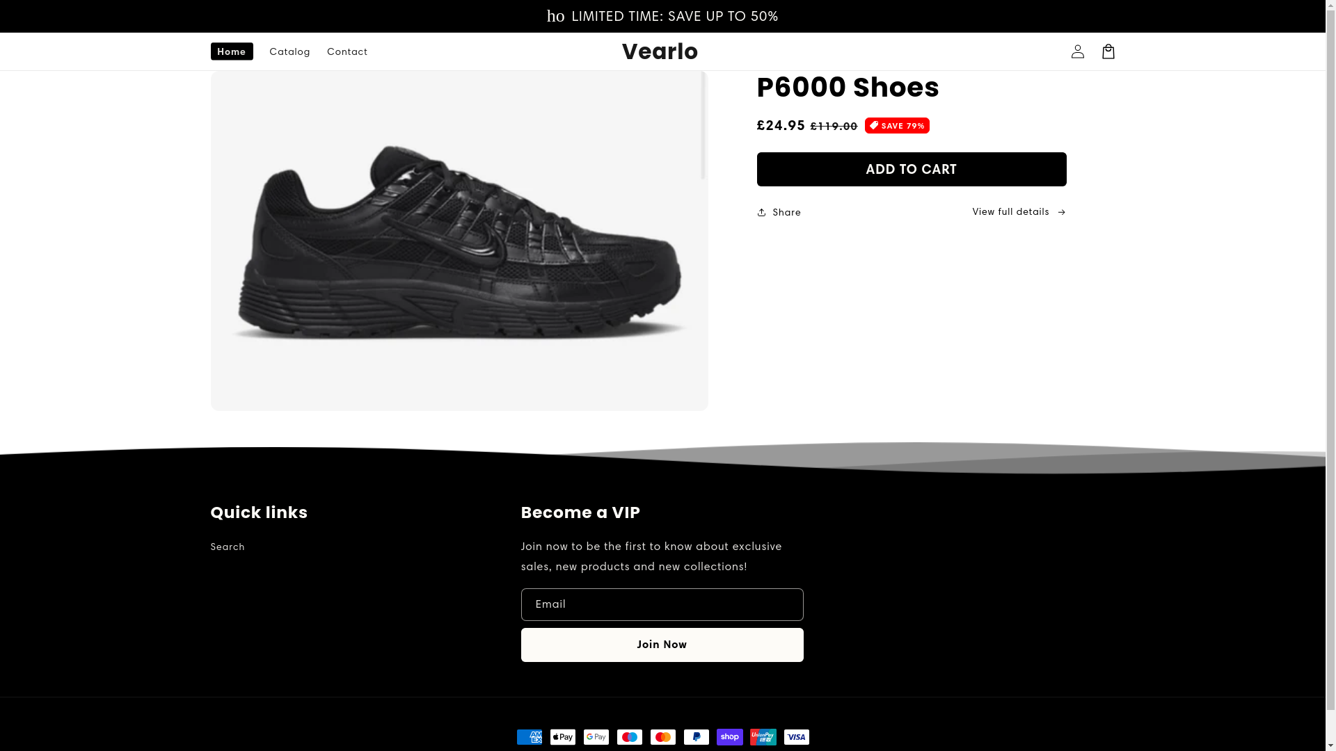 website screenshot of https://vearlool.store/