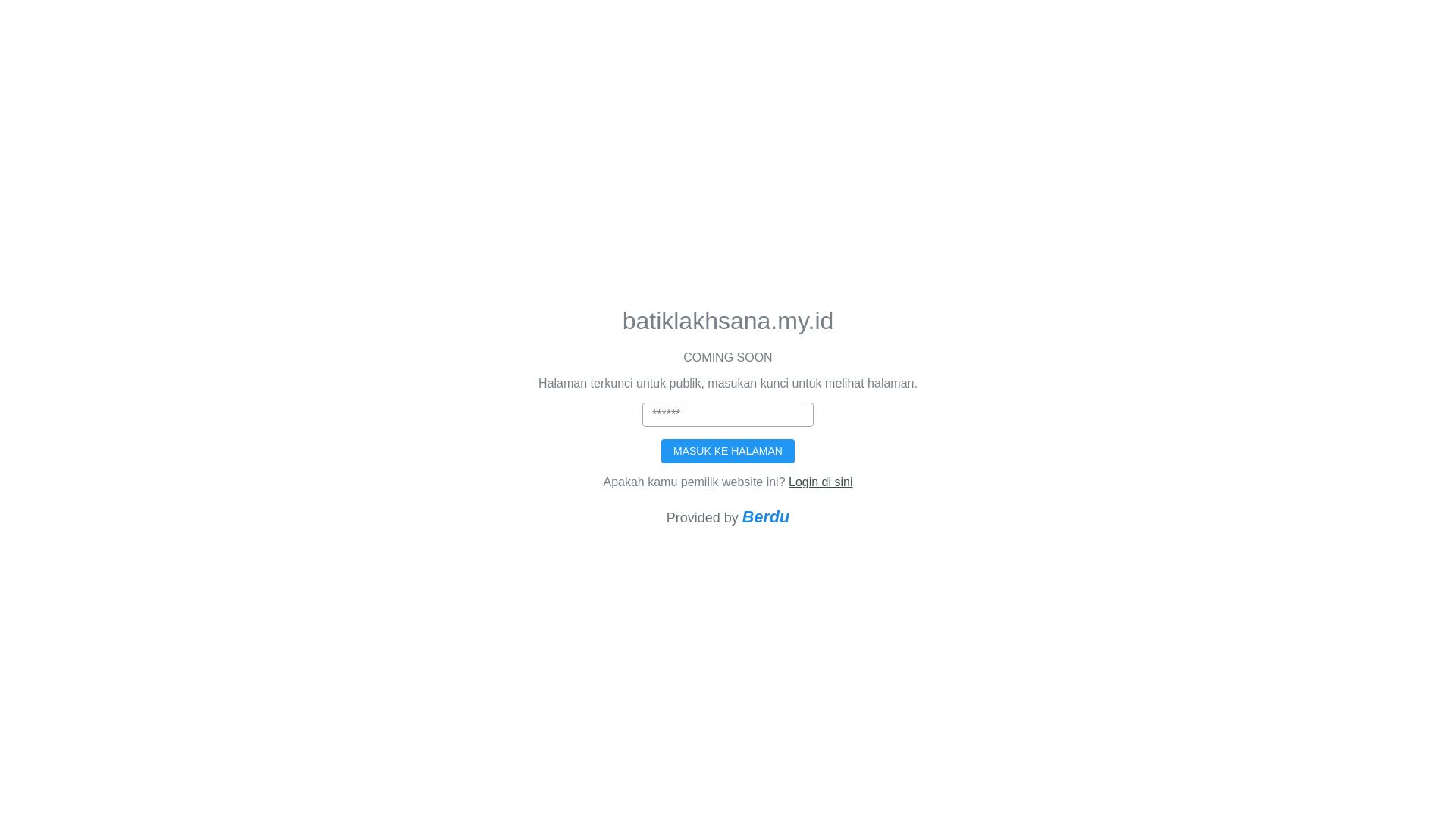 website screenshot of https://batiklakhsana.my.id/