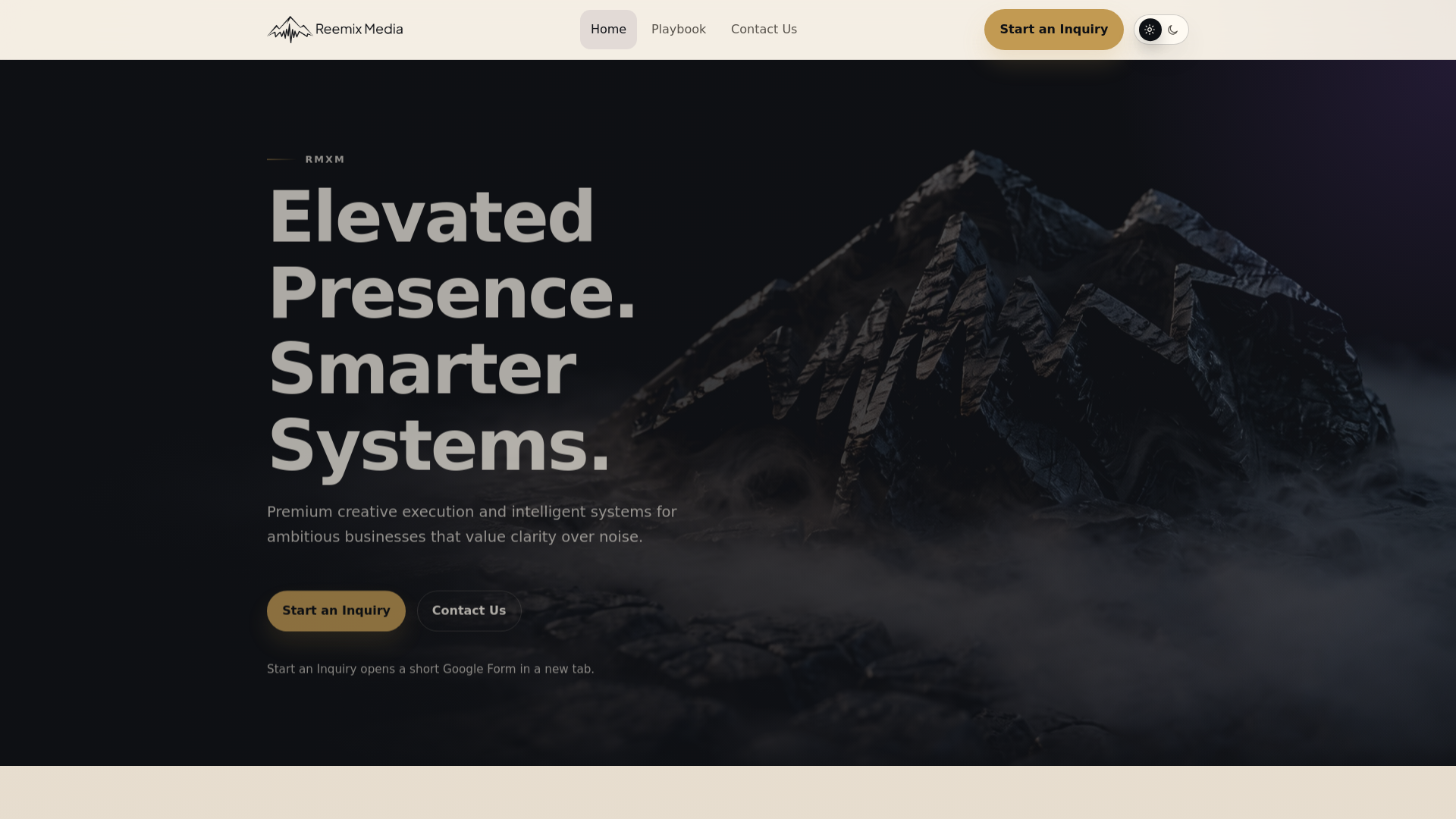 website screenshot of https://reemix-media-web.pages.dev/