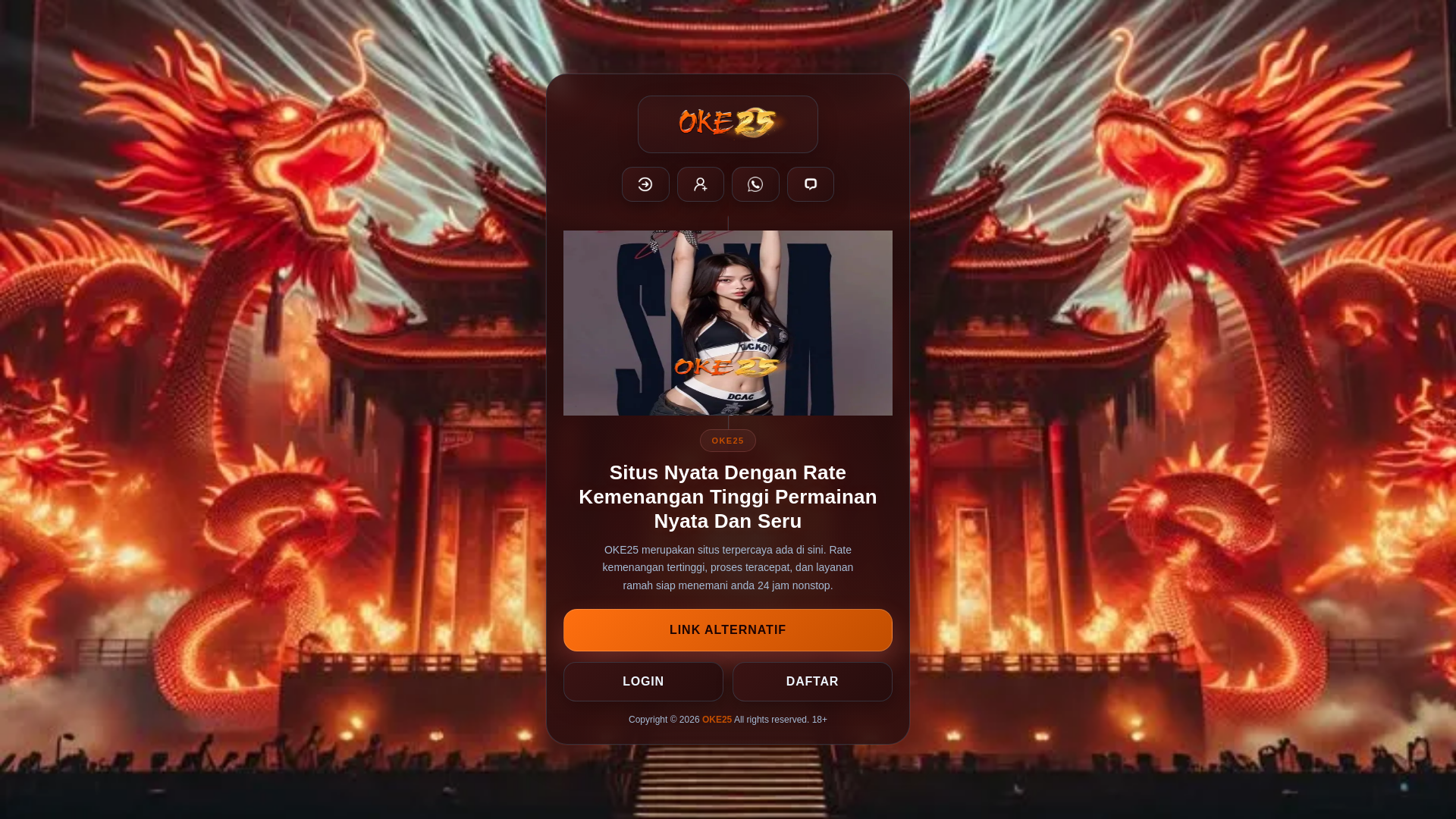 website screenshot of https://oke25terpopuler.pages.dev/