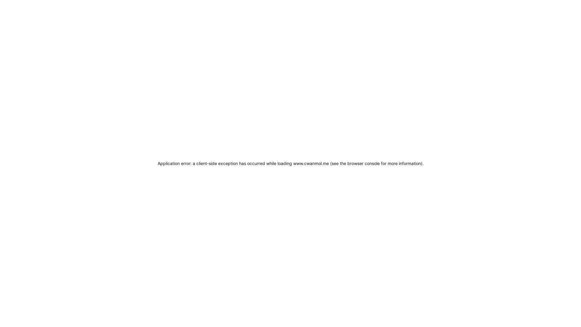website screenshot of https://cwanmol.me/