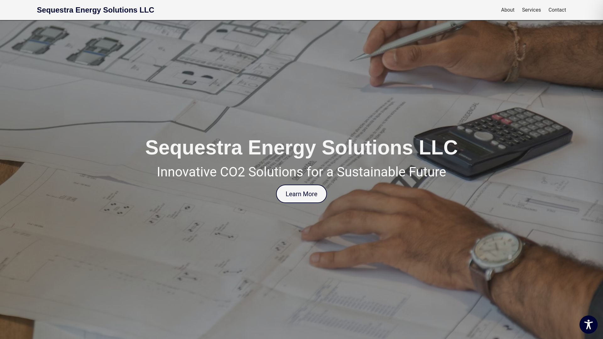 website screenshot of https://sequestraes.com/