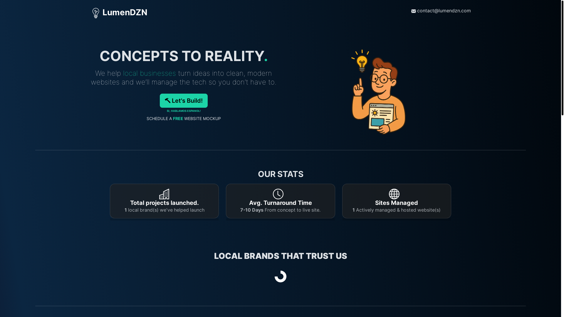 website screenshot of https://lumensite.pages.dev/