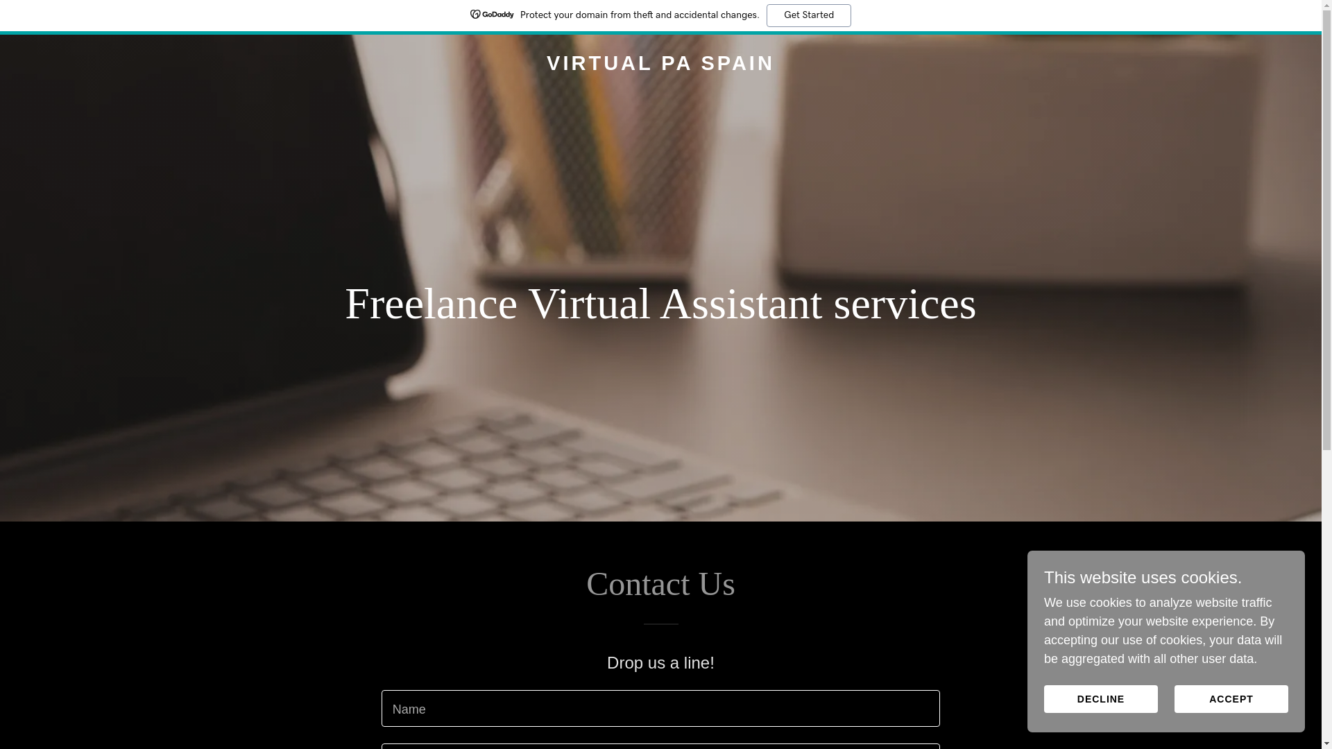 website screenshot of https://virtualpaspain.com/