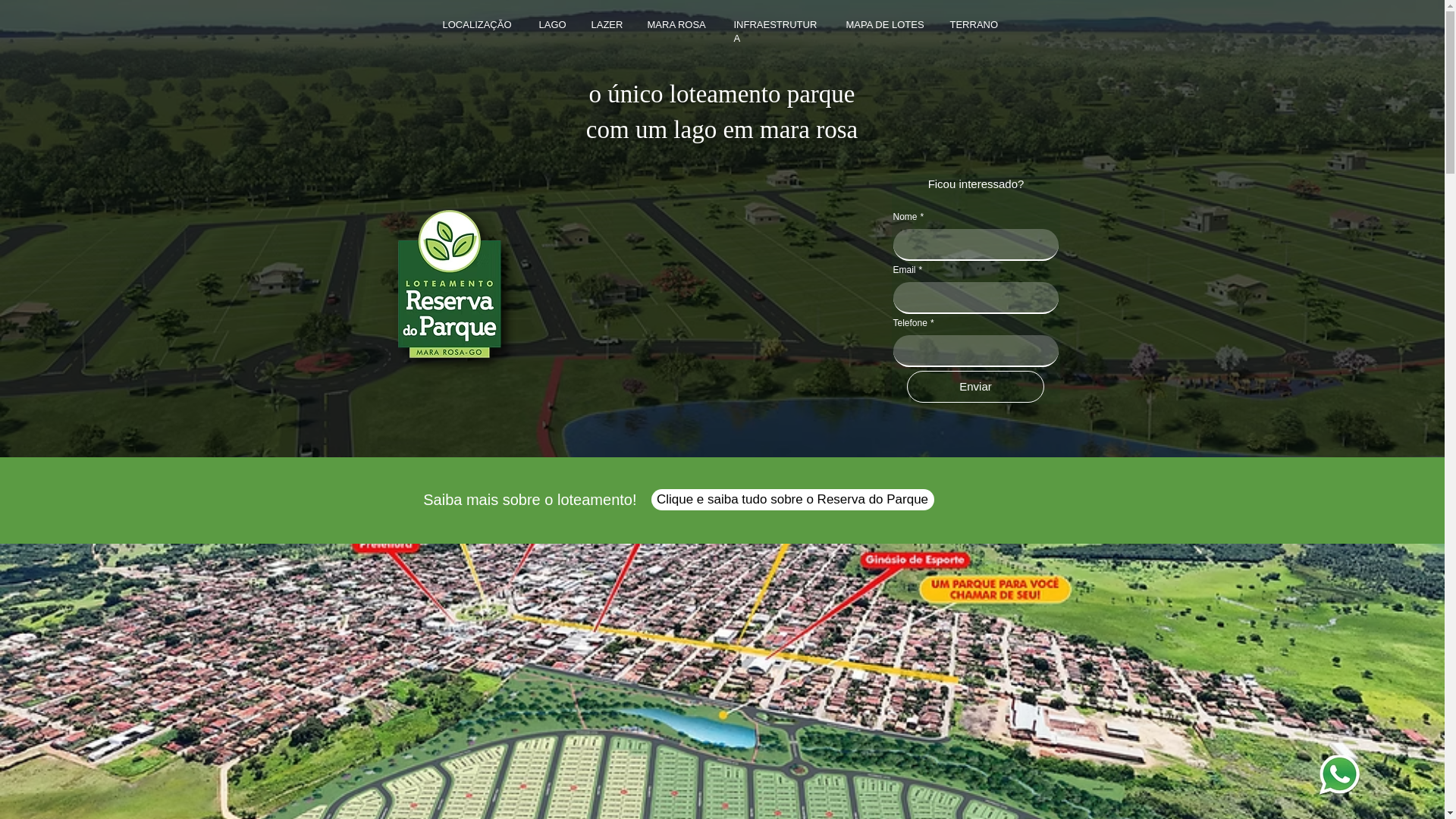 website screenshot of https://reservadoparquemararosa.com.br/