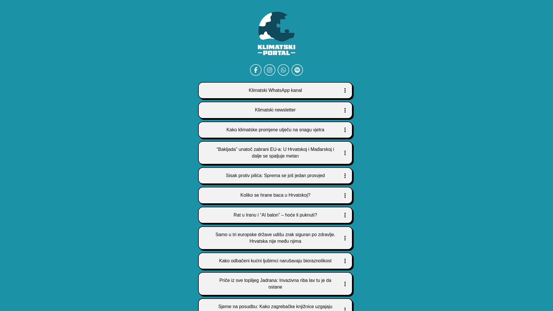 website screenshot of https://linkovi-klimatski-hr.pages.dev/