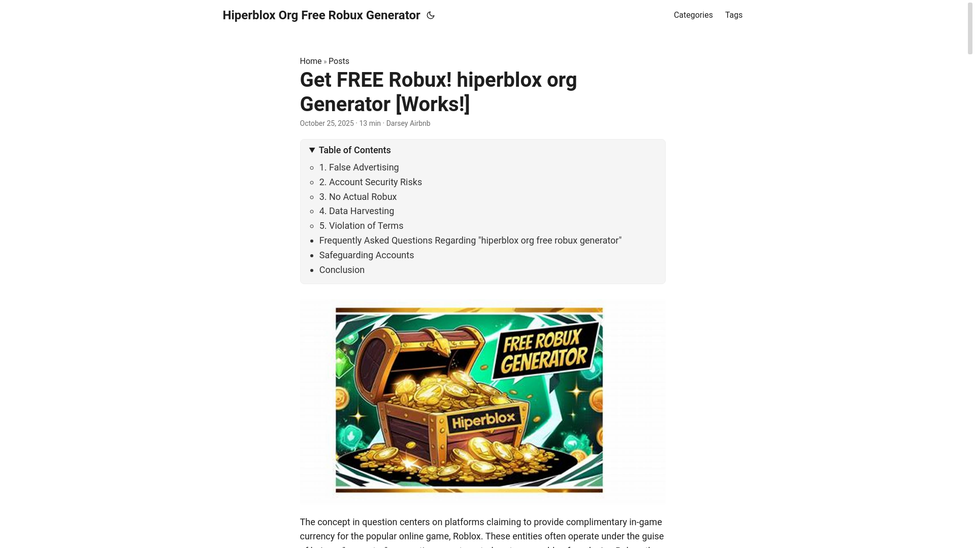 website screenshot of https://hiperblox-org-free-robux-generator.pages.dev/