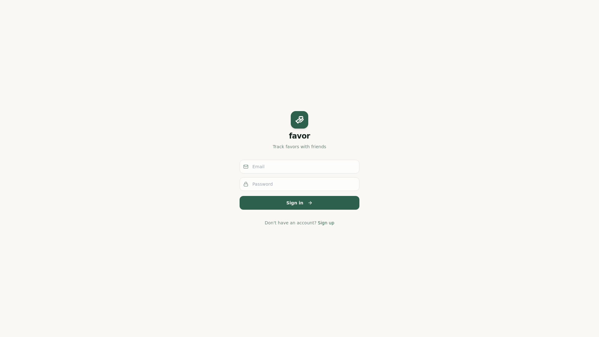 website screenshot of https://favortracker.com/