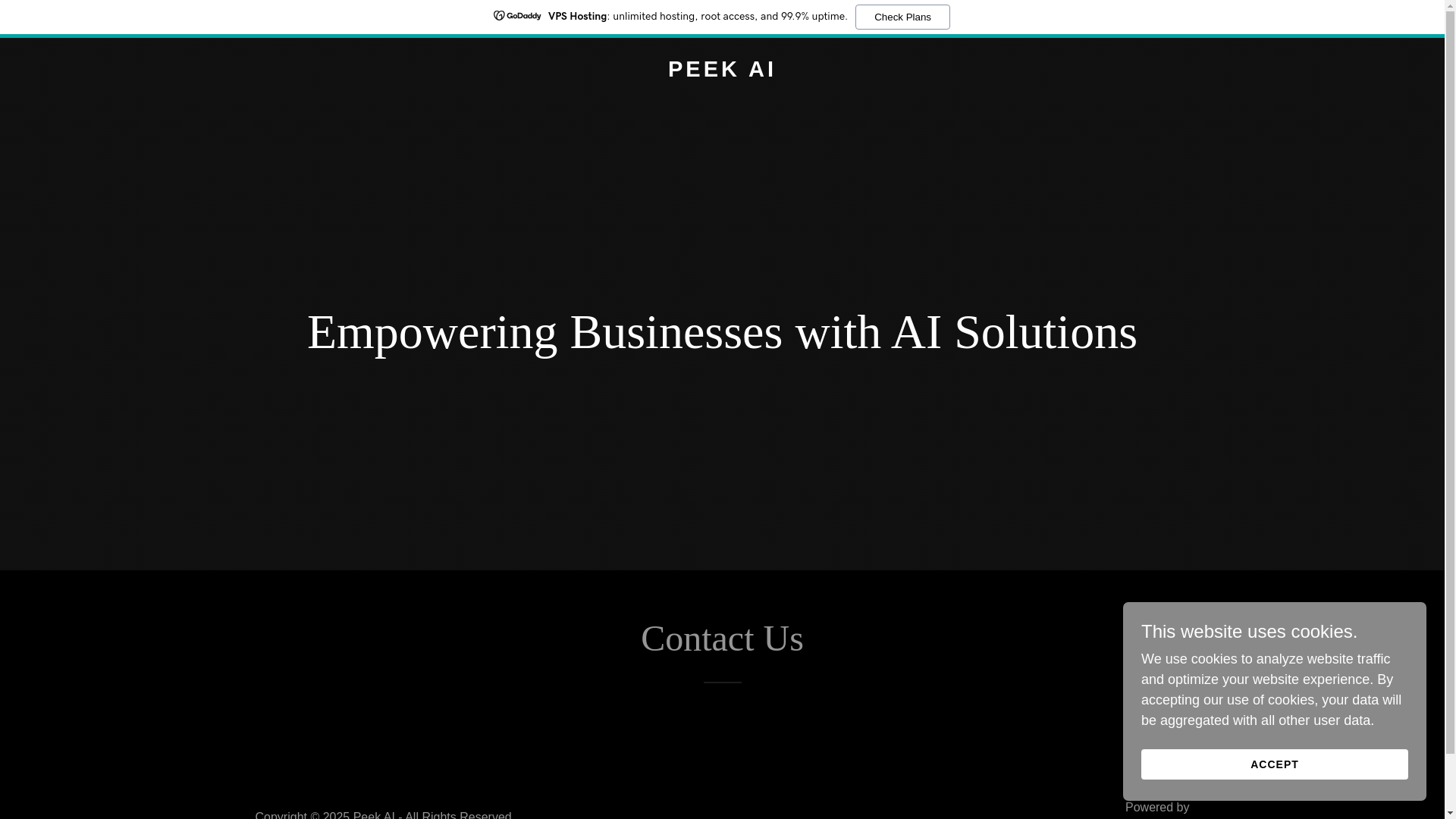website screenshot of https://peekai.co.in/