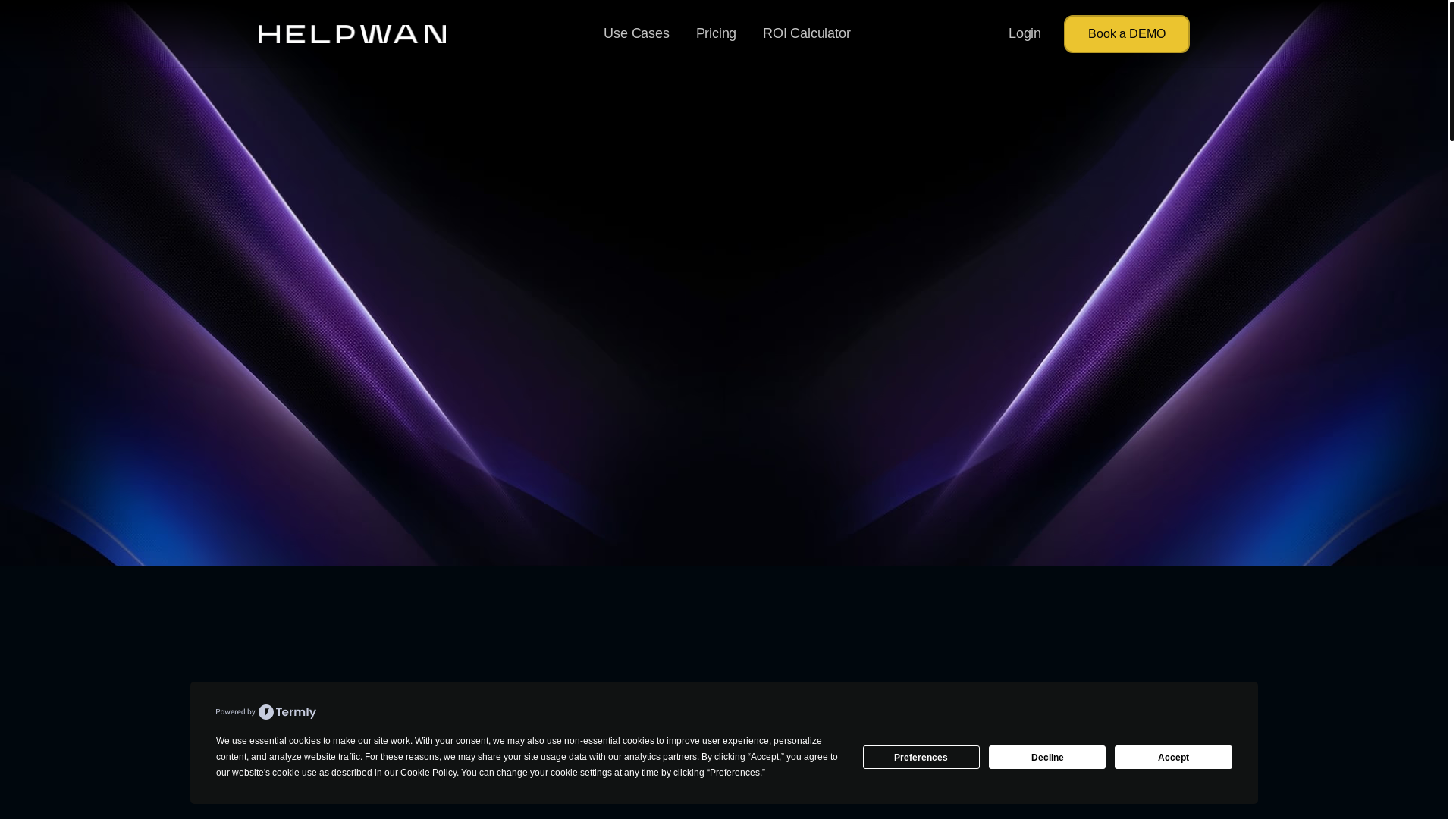 website screenshot of https://helpwansystems.com/