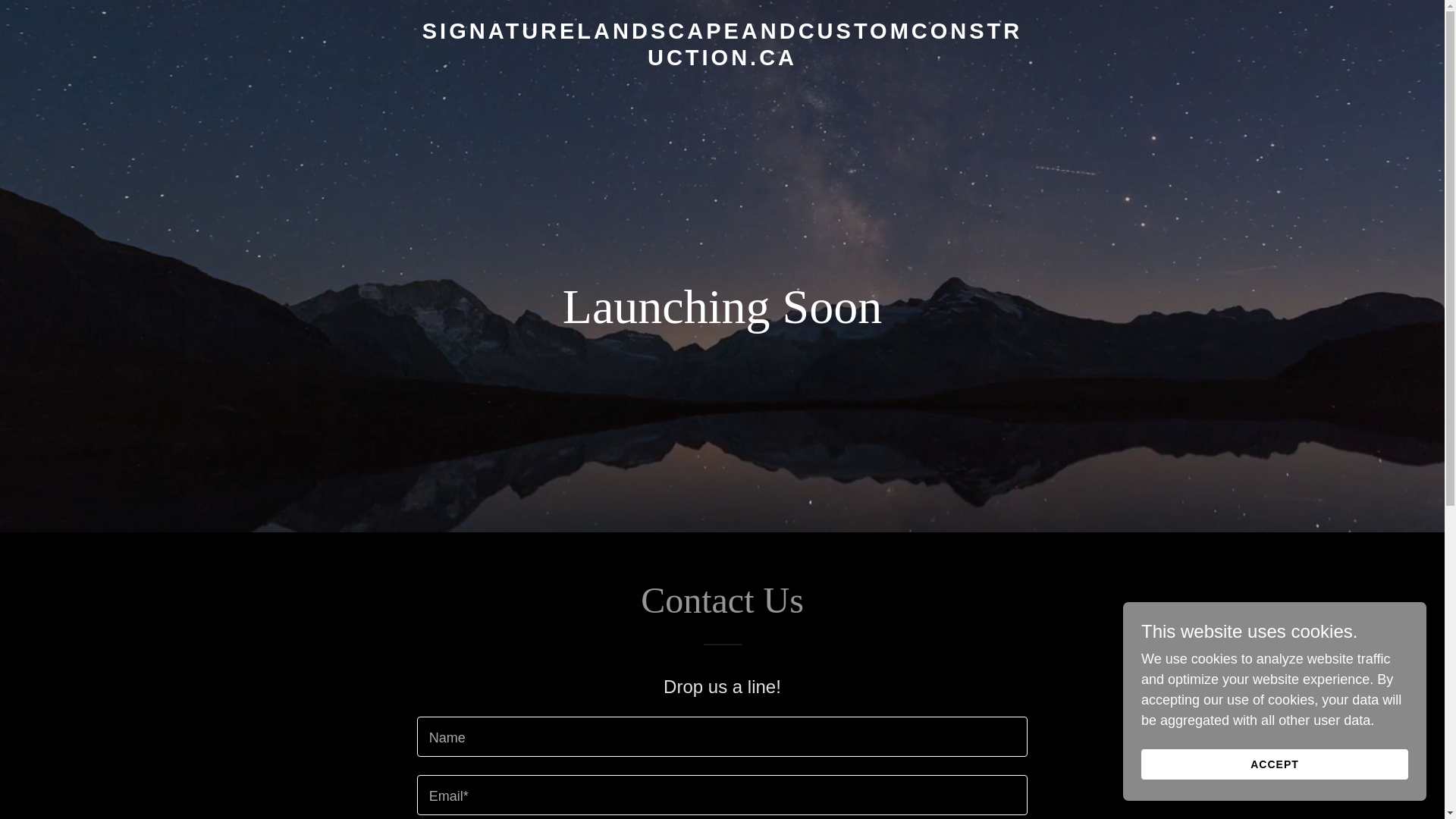 website screenshot of https://signaturelandscapeandcustomconstruction.ca/