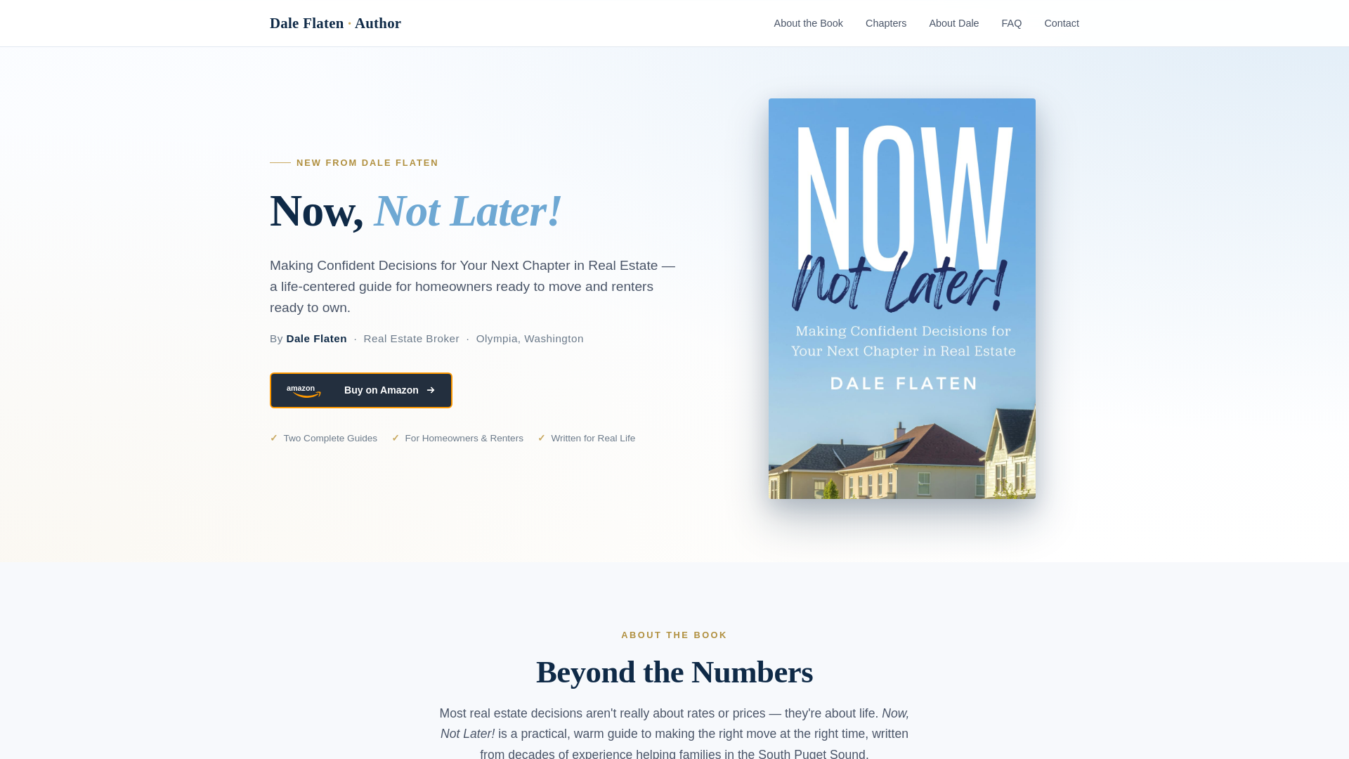 website screenshot of https://daleflatenbuyingyourolympiawashingtonhome.com/