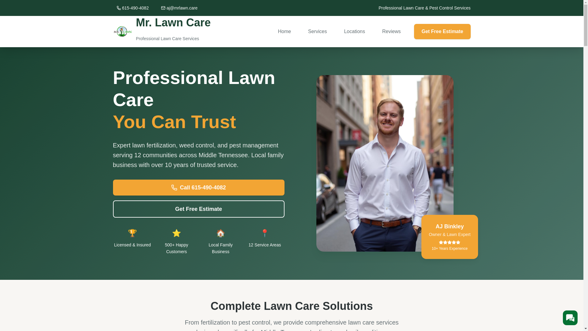 website screenshot of https://mrlawn-website-main.pages.dev/