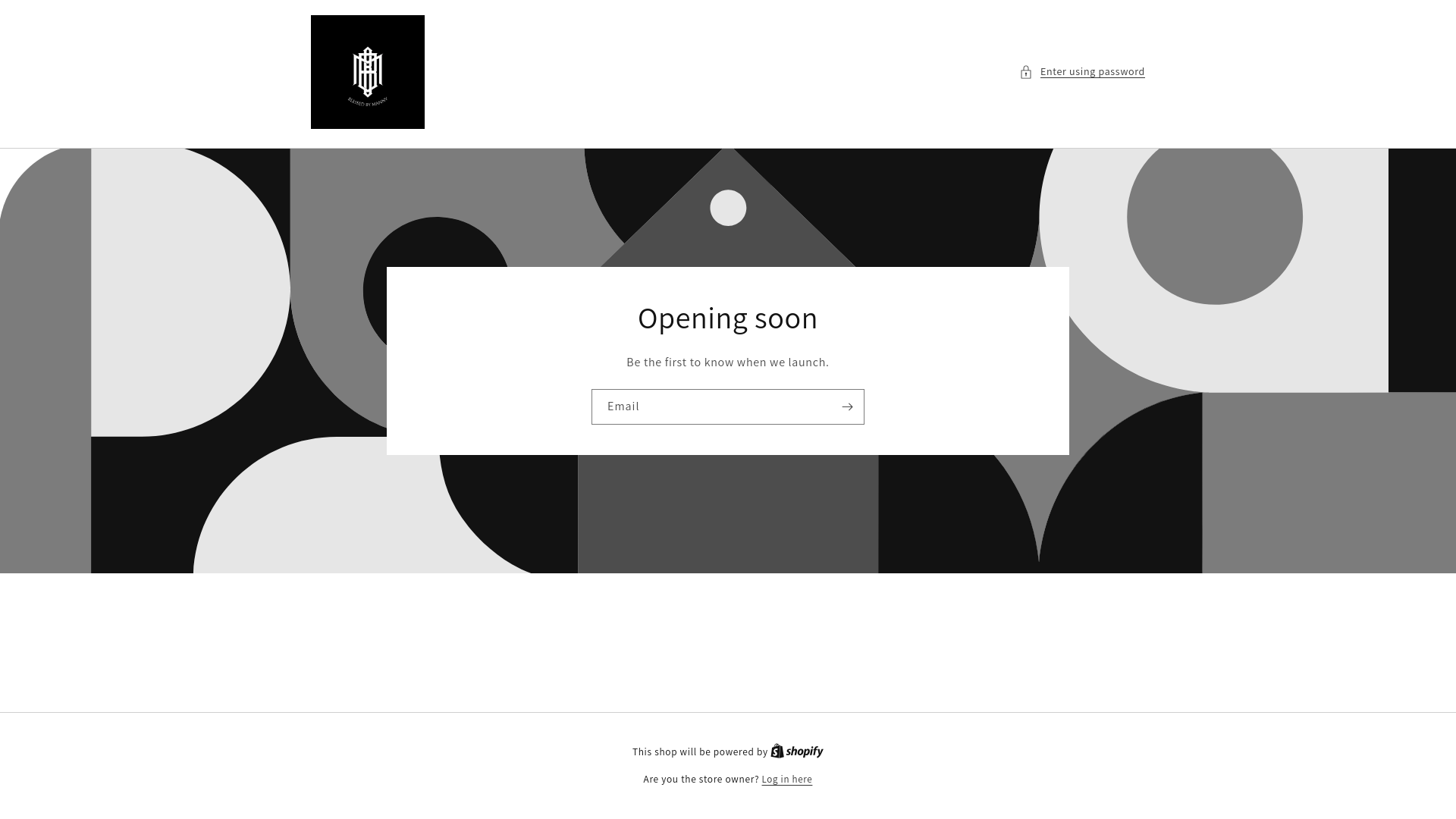 website screenshot of https://blessedbymanny.com